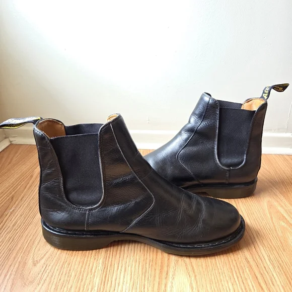 Dr. Martens Men's Victor New Nova Black Boho Chelsea Casual Ankle Boots Size 10 - Picture 8 of 16
